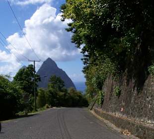 Ausblick zu den Pitons