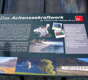 Info über den Achensee Kraftwerk