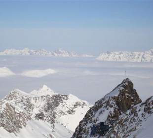 Schnee so weit das Auge reicht