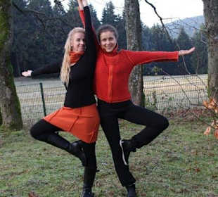 Im Garten des Oberlandhotels in Masserberg 