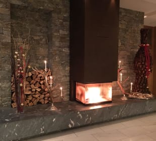 Kamin im Restaurant
