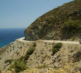 Weg zum Agios Minos Strand