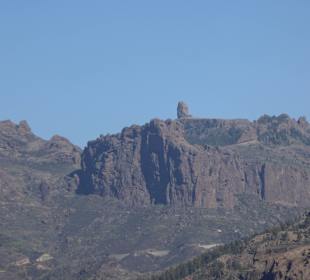 Blick zum höchsten Berg auf Gran Canaria