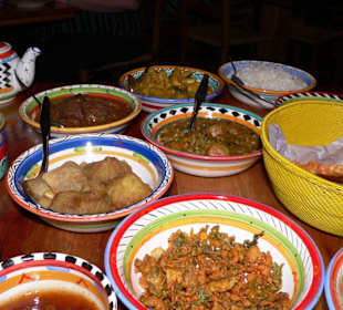 Frühlingsmenü im African Cafe in Kapstadt