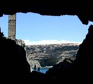Blick aus der großen Höhle von Ajuy