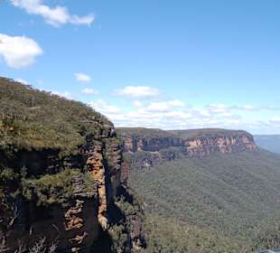 Aussicht beim Wandern in den Blue Mountains