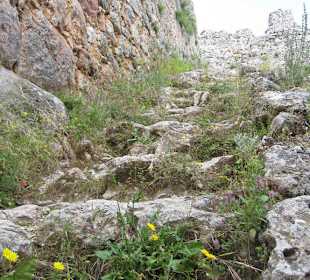 Schöne Burg Ehmedek auf dem Burgberg von Alanya
