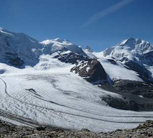 Ausblick auf die Gletscher