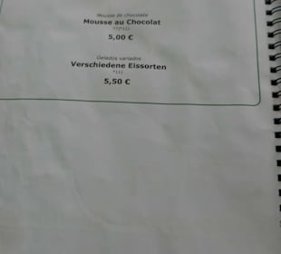 Speisekarte Stand: 09/2023