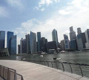 Blick vom Park hinter Hotel...