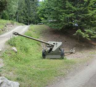 Eingegrabener Panzer