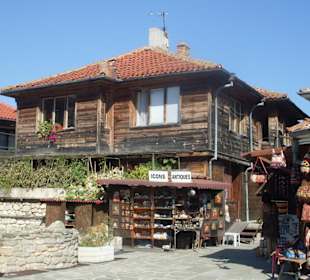 Alte Häuser und Souvenirläden