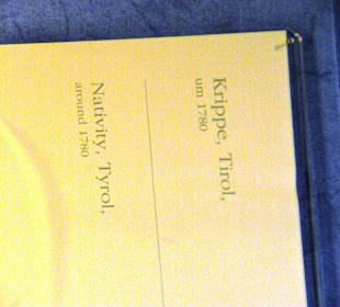 Info über die Ausstellungsachen