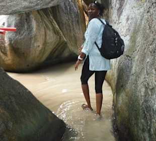 Sie führte uns zum Strand