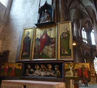 Die sehenswerte Lorenzkirche in Nürnberg