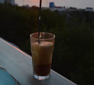 Sonnenuntergang bei Caffee Frappe