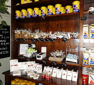 Impressionen aus dem Verkaufsraum der Rösterei