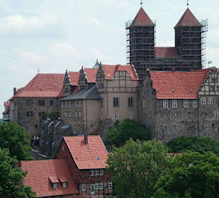 Blick vom Münzenberg auf den Schlossberg