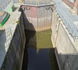 Schleuse am Laufwasserkraftwerk Dörverden
