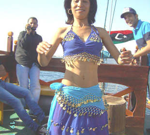 Bauchtanz auf dem Schiff