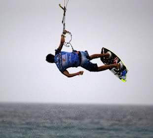 Kiteboarder in Aktion