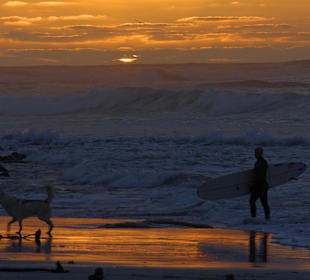 Kommetjie Sonnenuntergang am Strand