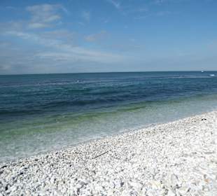 Steinstrand in Marina di Pisa