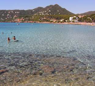 Vom Steg aus Richtung Strand