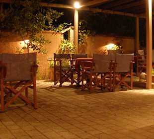 Aussenbereich der Bar