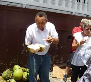 "Unterricht" über Kokusnüsse