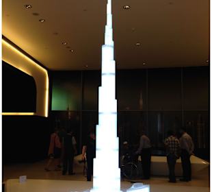Modell vom Burj Khalifa 