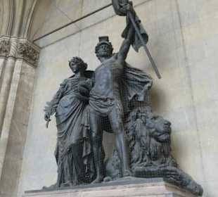 Bei der Feldherrnhalle am Odeonsplatz