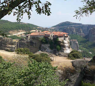 Blick auf das Kloster Roussanou