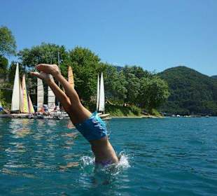 Schwimmen am Ledrosee