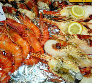 Im Fischgeschäft am Hafen von Port Vendres