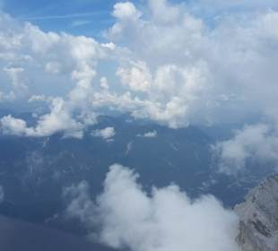 Blick mit Wolken