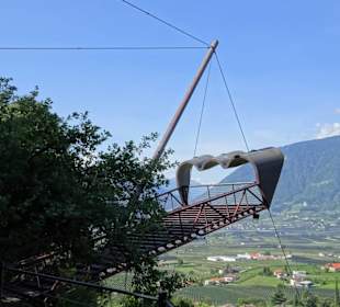 Aussichtsplattform über den Gärten