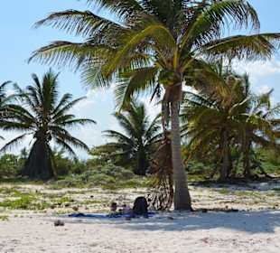 Unser Plätzchen am Chemuyil Strand