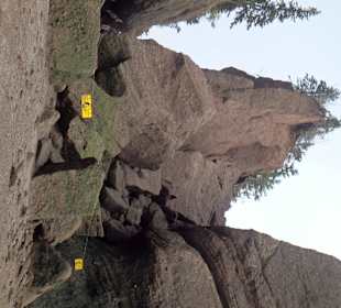 Teilansicht der Hopewell Rocks