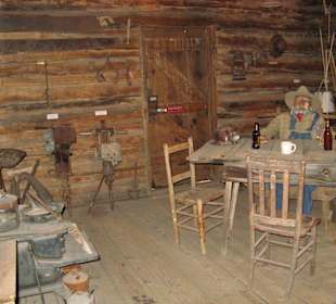 Miner's Log Cabin im Geronimo Springs Museum