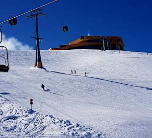Bergstation der neuen Spieljochbahn