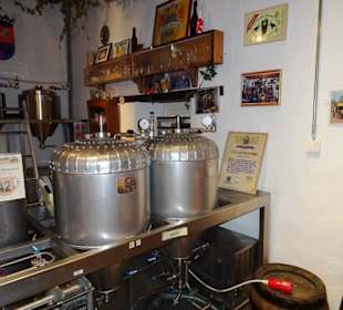 Die Mini-Brauerei des Museums