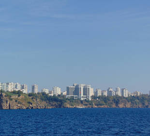 Blick vom Boot nach Antalya