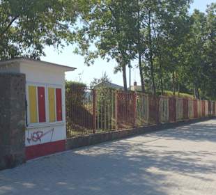 Stadion od ulicy Szczepaniaka