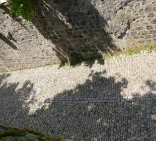 Durch diese hohle Gasse geht es auf Münsterberg