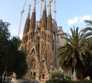 Sagrada Familia z zewnątrz