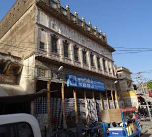 Alte verzierte Häuser in Mandawa