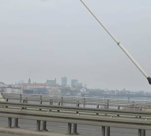 Blick von der Świętokrzyski Brücke zur Altstadt