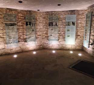 Im Grabungsraum der Bock-Kasematten