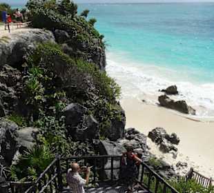 Tulum, Strand bei der Mayastätte